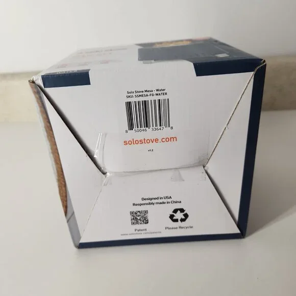 Solo Stove Mesa Tabletop Fire Pit Low Smoke Dual Fuel Water Blue NEW - Picture 8 of 9